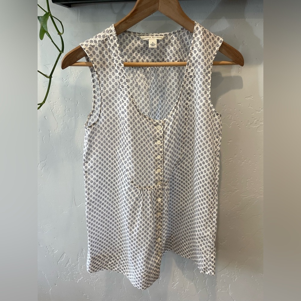 Women’s 100% cotton made in India button up sleeveless top size S